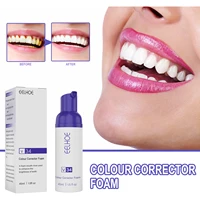 eelhoe v34 cleansing toothpaste teeth whitening foam brightening colour corrector oral care stain removal foaming toothpaste
