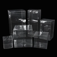 10pcs pvc clear boxes wedding favor gifts packaging box transparent candy chocolate toy jewelry bag for festival party supplies