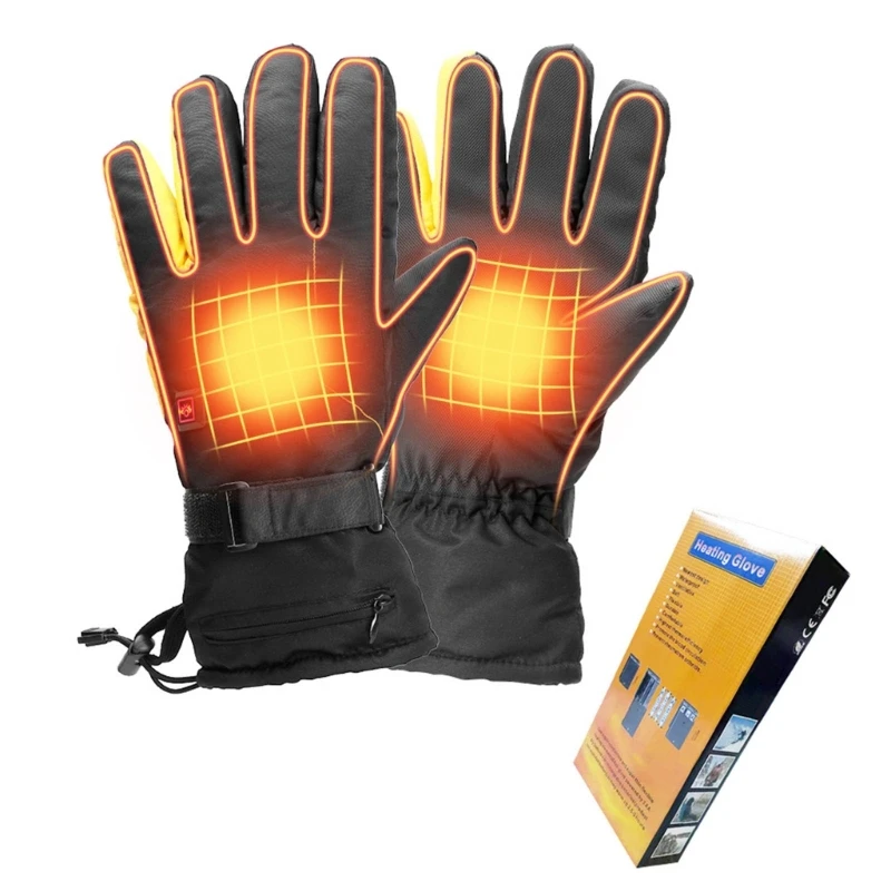 

Winter Outdoor Heated Gloves 1 Pair Sport Gloves Go Skateboarding Running Warm