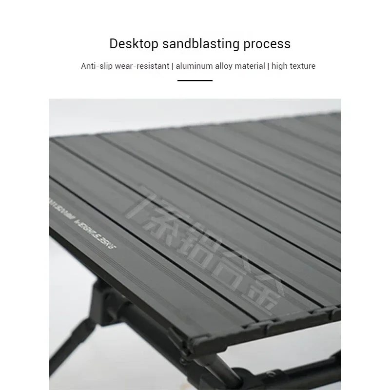 Defthike открытый кемпинг портативный складной стол из алюминиевого сплава чернения