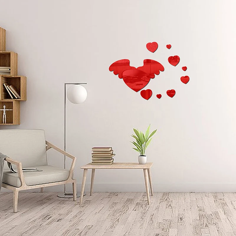 Поднимите свое пространство с любовью и стилем — красные темно-синие наклейки на