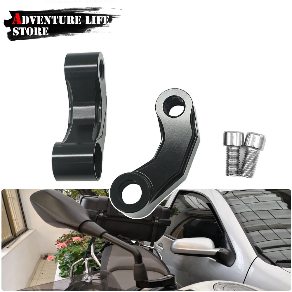 

Motorcycle Adjustable Mirrors Riser Extension Bracket For R1250GS Adventure R1200GS LC ADV F900R F900XR F750GS F800GS F850GS HP2