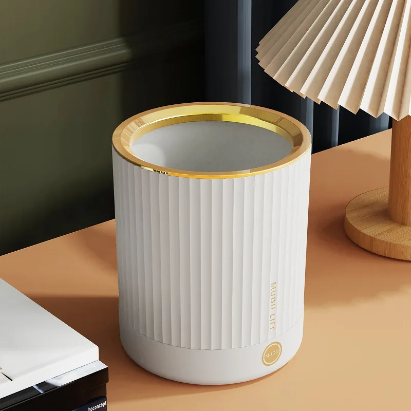 

Mini Trash Can Desktop Garbage Basket Household Dressing Table Office Supplies Dustbins Sundries Barrel Box Bedside Trash Bin