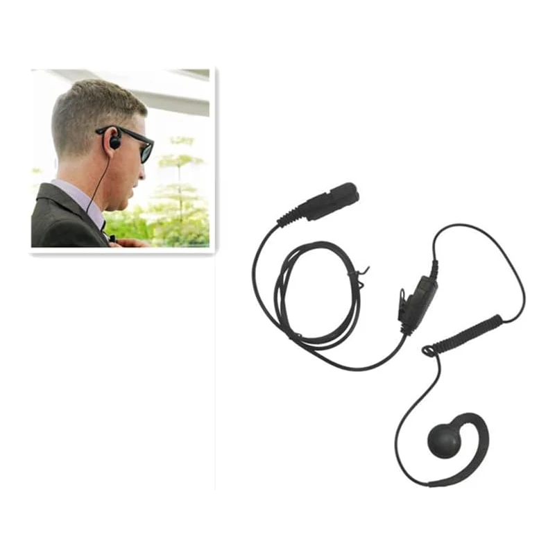RISENKE XPR3500e Walkie Talkie Earpiece for Motorola XPR3000 XPR3300 XPR3000e XPR3300e E8600 E8608 DP2400 DP2600 Radio Headset