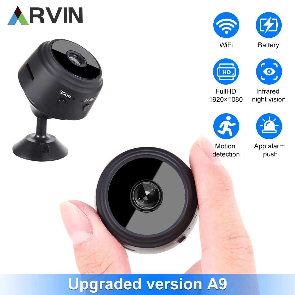 

2023 Upgraded A9 Mini WiFi Camera FullHD 1080p Remote Wireless Voice Recorder Video Camcorder Home Security Surveillance Cameras