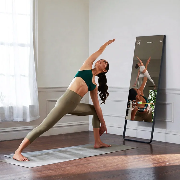 

2022 factory New fitness with the video in the mirror interactive 43 inch smart home gym mirrors custom price