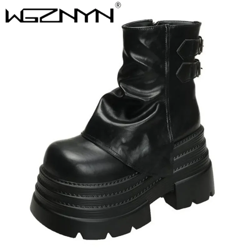 НОВЫЕ женские зимние кожаные ботильоны на каблуке 10 см армейские ботинки