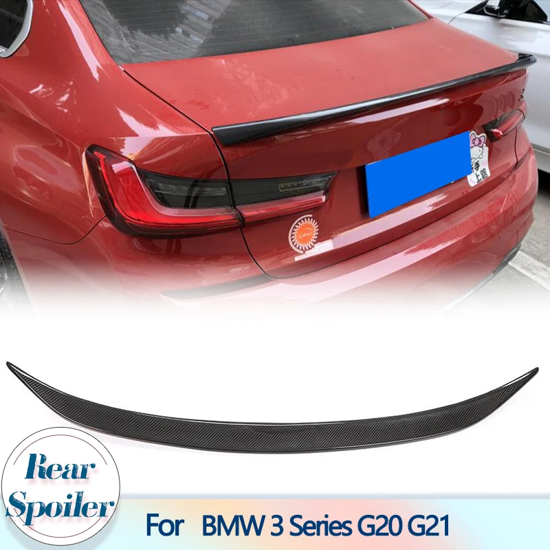 

Car Rear Trunk Spoiler Wing For BMW 3 Series G20 G21 330i 2020-2023 Carbon Fiber Rear Trunk Spoiler Boot Lip Wing Accessories