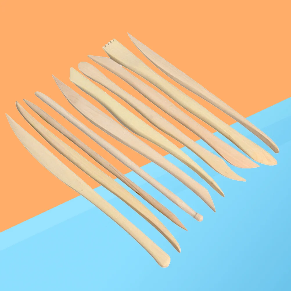 

10pcs Wooden Clay Carving Tools Clay Carving Tools Professional Clay Sculpting Tools Pottery Sculpting Tools