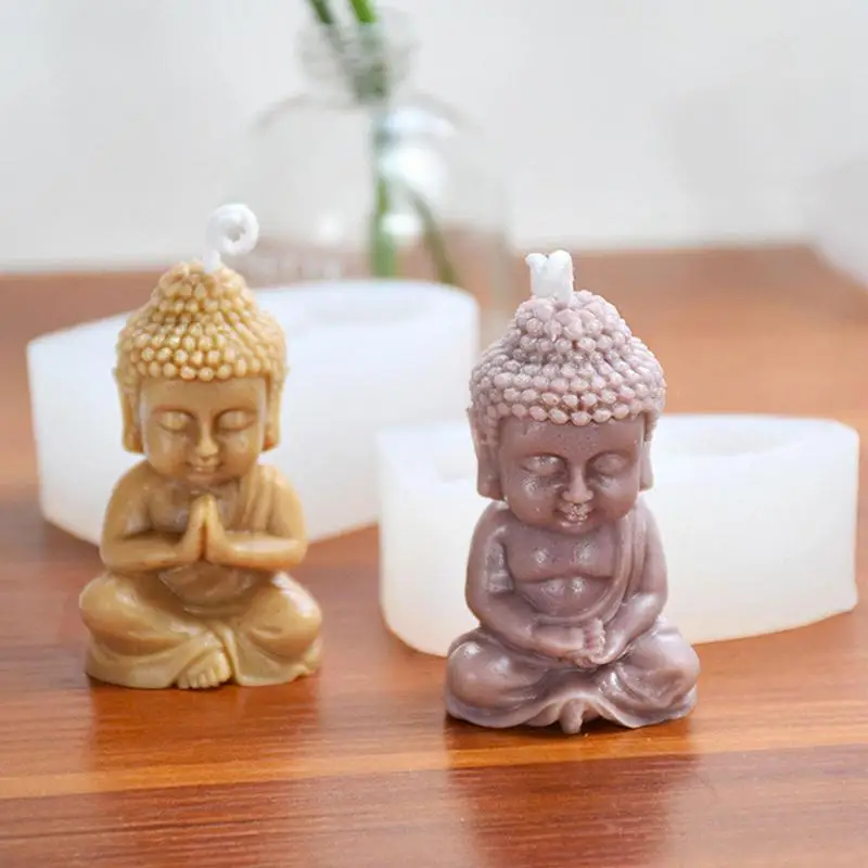 

Buddha Silicone Candle Mold DIY Buddha Designs Candle Molds Reusable Silicone Candle Mold For Handmade Soap Crafts Candle