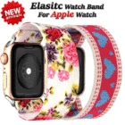 Ремешок нейлоновый эластичный для Apple Watch 42 мм 44 мм, Воздухопроницаемый богемный браслет для соло-часов IWatch 6 SE 543 2 38 мм 40 мм