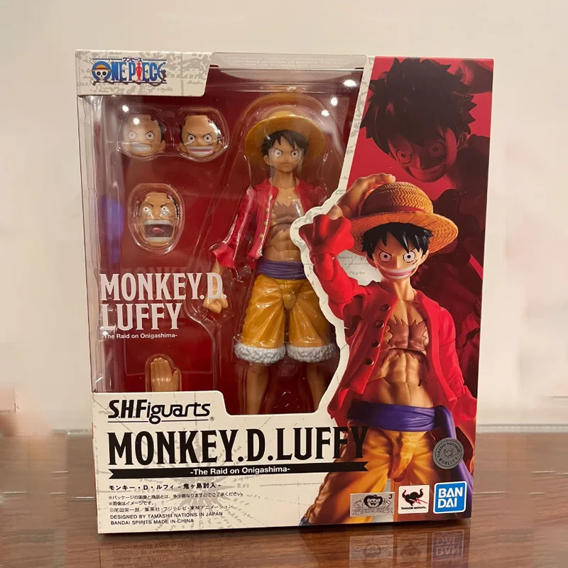 

One Piece Luffy S.H. Фигуртс Обезьяна D Luffy Аниме ПВХ фигурки героев Bandai оригинальная Коллекционная модель игрушки для детей