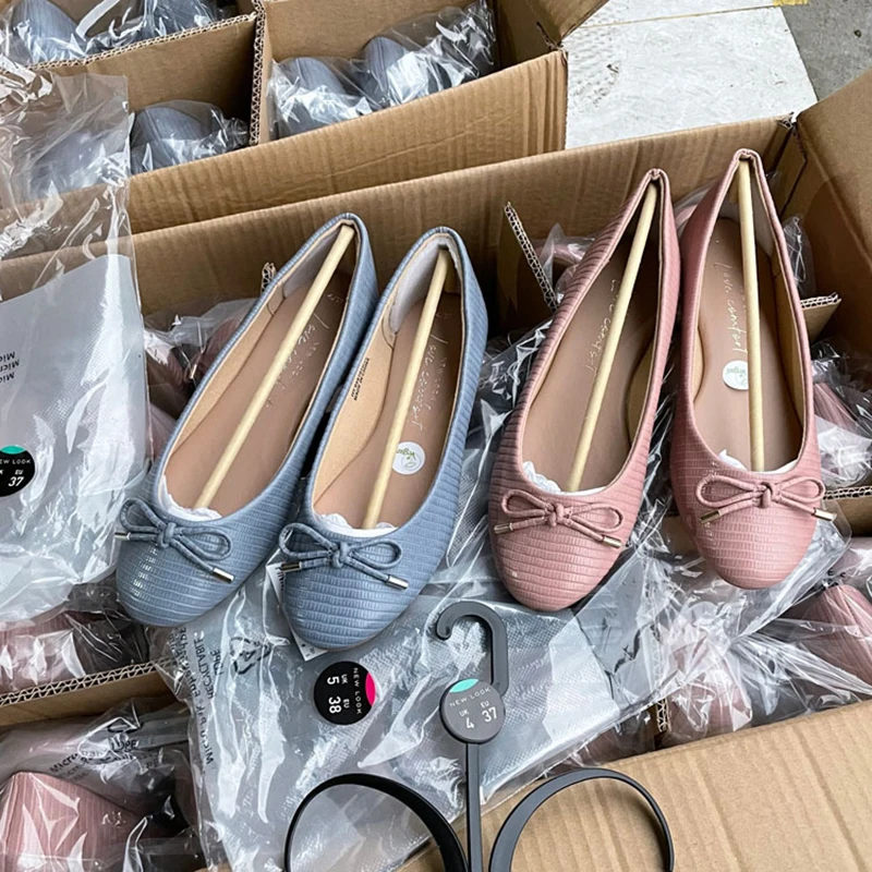 Bowtie-knot Ballet Flats Celebrity Brand Shoes Pink Red White Satin Casual Dress Mary Janes Elastic Band Ladies Loafers