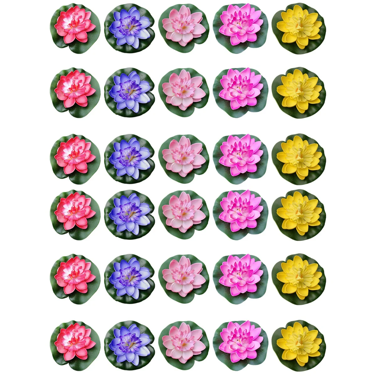 

Lily Water Lotus Flower Floating Pond Decor Fake Artificial Realisticpads Ornament Pool Flowers Lifelike Pad Home Aquarium Ponds