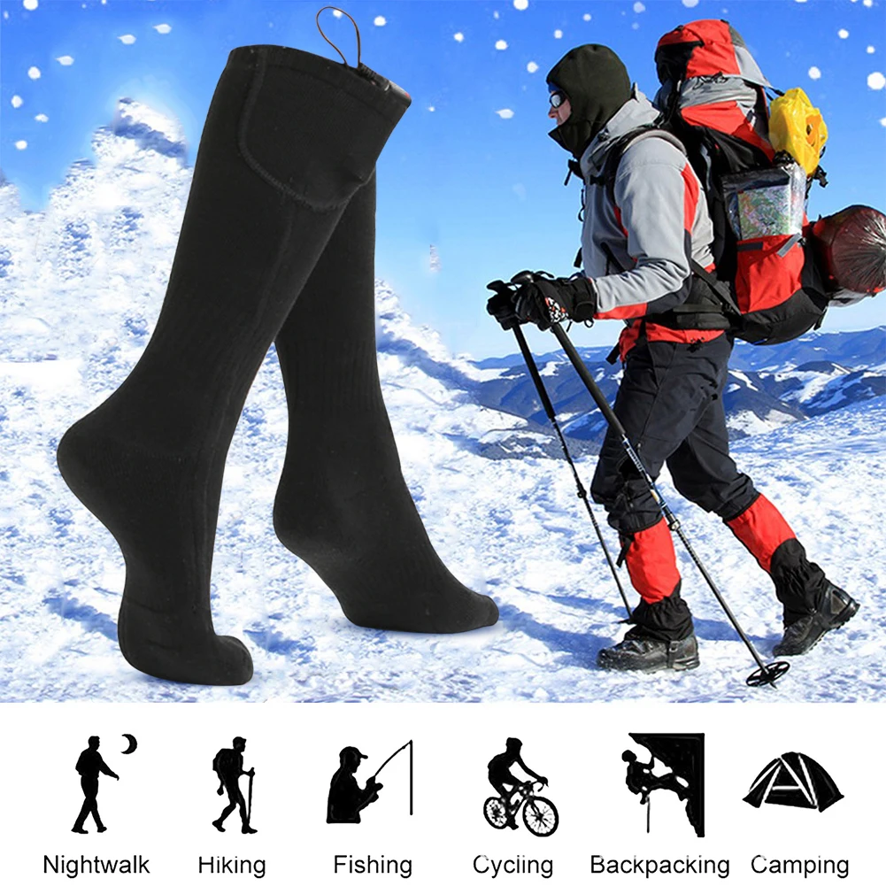 

Electric Heated Skiing Sock Thermal Socking ThreeModes Comfortable Cycling Socking Sports Heating Socks Breathable for Women Men