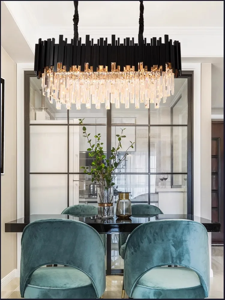 Роскошные черные хрустальные люстры 2024 бытовая техника