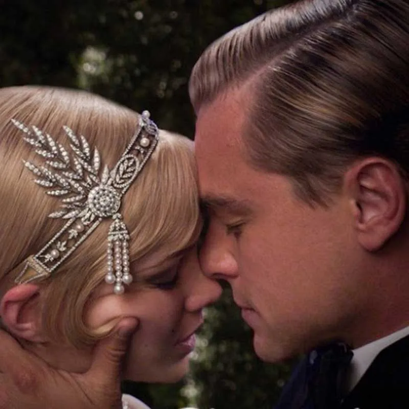 

The Great Gatsby Hair Accessories Crystal Pearl Tassels Headbands Head Jewelry Wedding Bridal Hairbands Tiaras and TEN