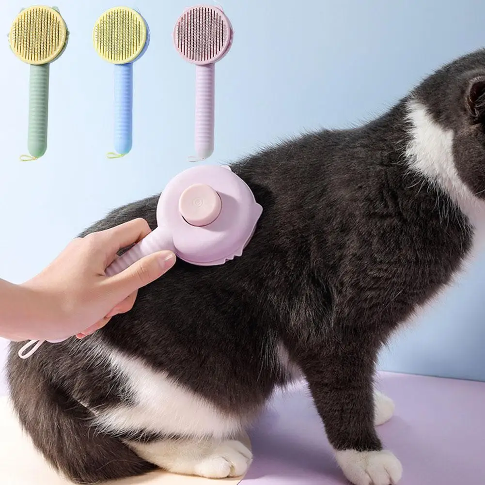 

Pet Hair Removal Brush Grooming Comb Self Cleaning Dog Slicker Grooming Massage Pet Teeth Dogs Brush Supplies With Cats L3Q8
