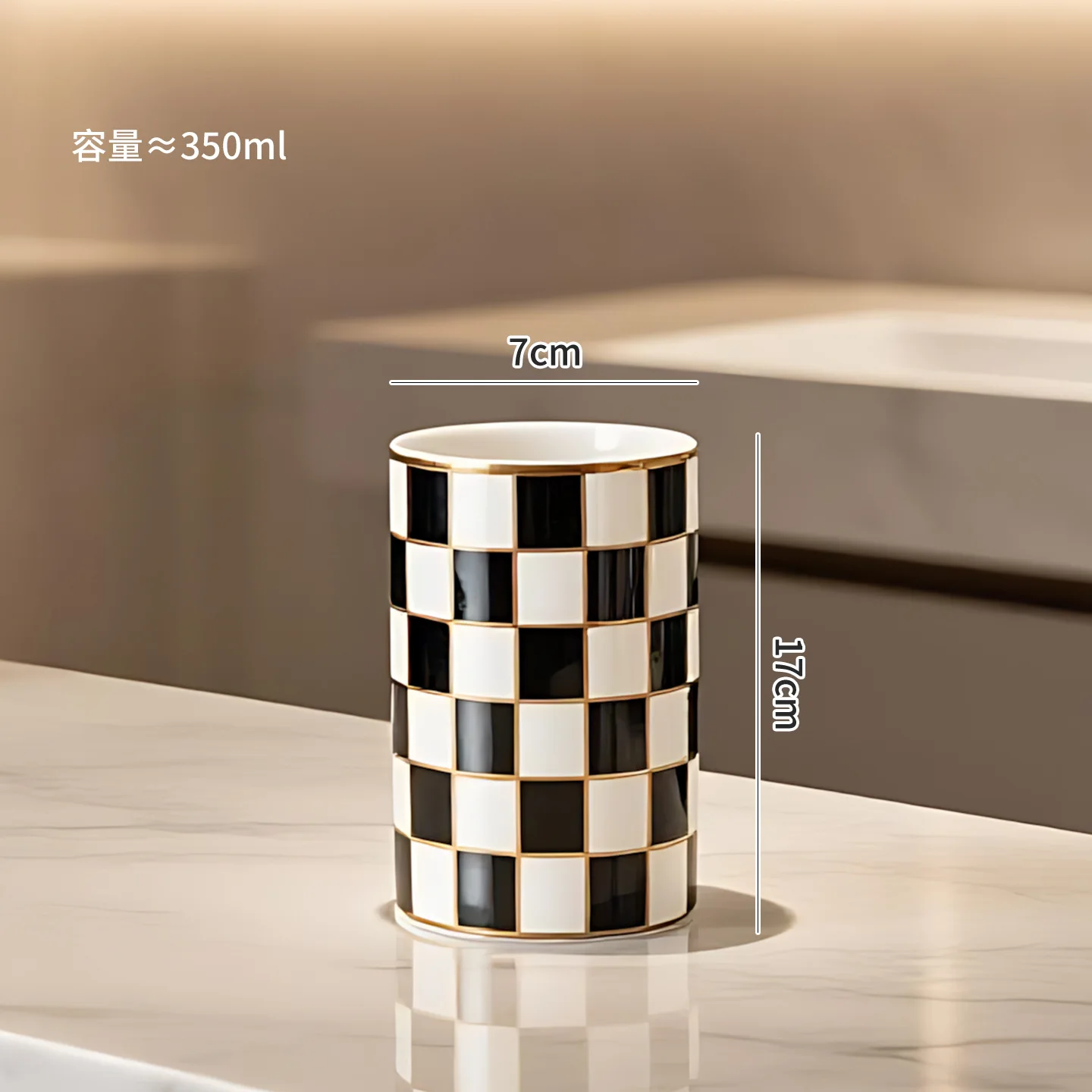 

Керамическая бутылка для лосьона с сетчатым узором