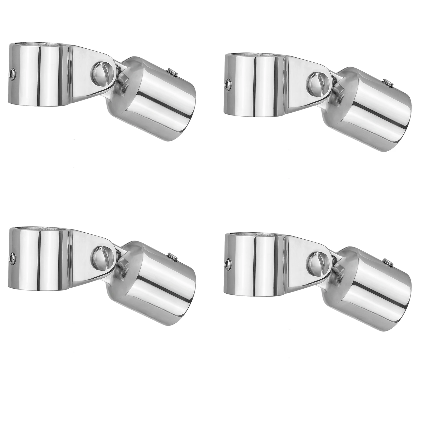 Bimini Top Jaw Slide and Eye End Cap, Bimini Top Hardware, Fits 1.25 Inch /32mm OD Round Tube, 316 Stainless Steel （4 or 6 Sets)