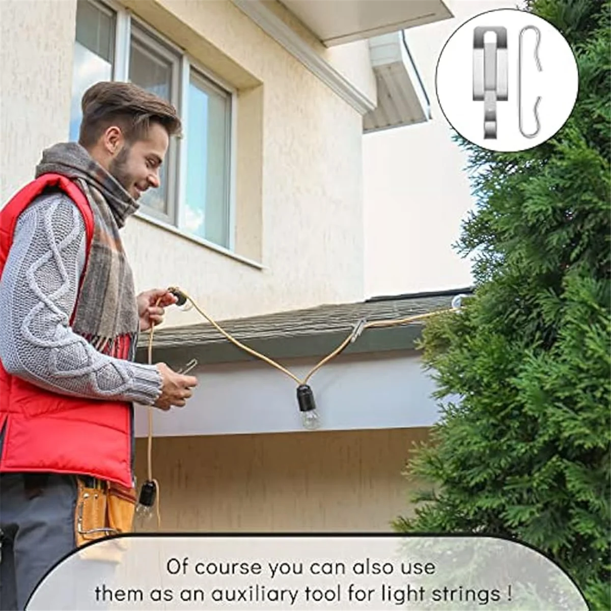 192 шт. зажимы для крыши теплового кабеля комплект зажимов и прокладок желоба