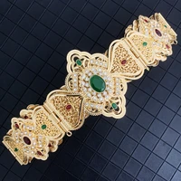 gold plated caftan belt rhinestone ayaba jewelry belts arabic wedding waist chain middle east body jewelry for women