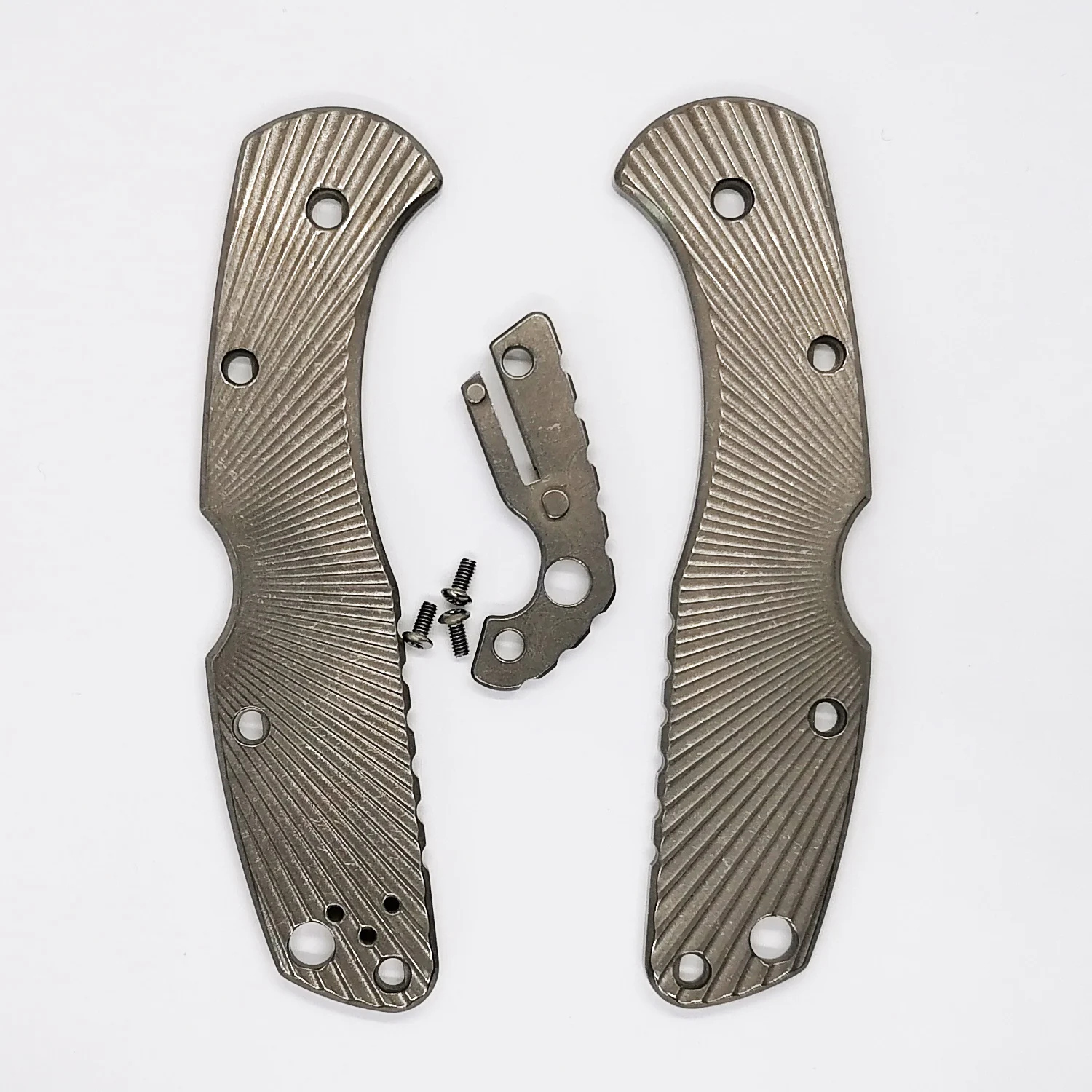 

DIY 1 Pair Titanium Alloy Scales for Spyderco C11 Delica (Scales Only. Knife and Screws not Included)