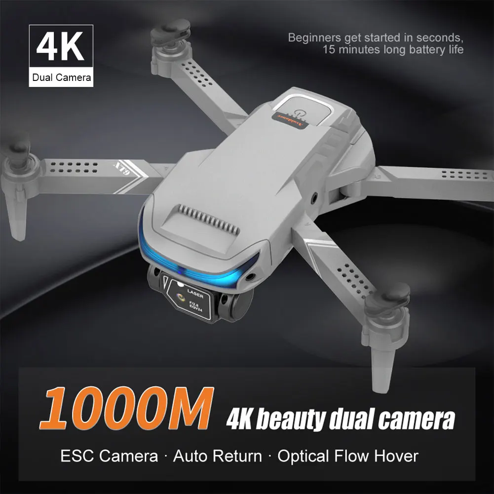 

Складной Квадрокоптер XT9 2022, 4 канала, двойная камера, Wi-Fi, FPV
