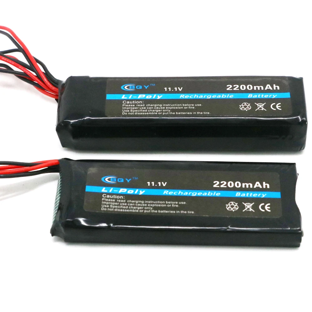 1 шт. BQY Power 11 V 3S 2200 mAh 8C RC Lipo батарея с разъемом Futaba/JR для радиомастера WFLY Flysky