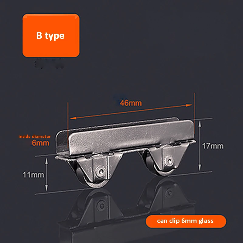 

Роликовые колеса для стеклянных дверей ZJMZYM (2 шт.)