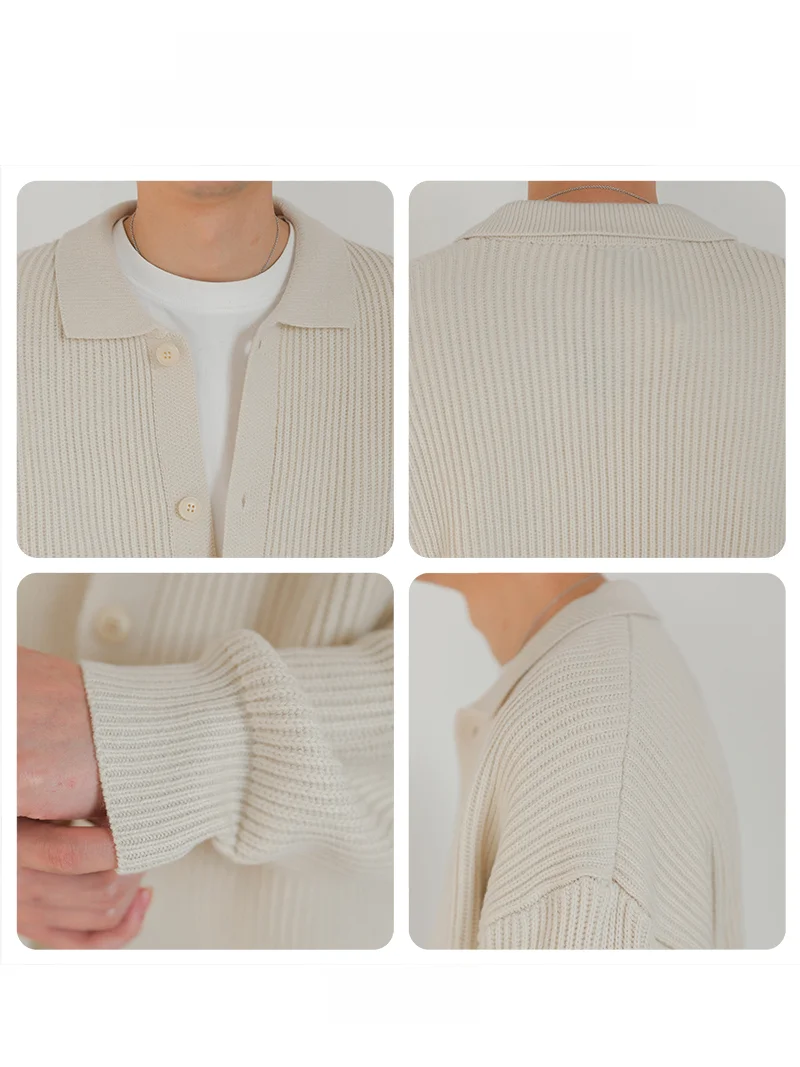 ZPZ осень-зима Корейская серия свободный воротник длинный рукав вязаный мужской