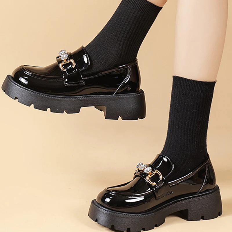 

Summer Women Mary Janes Mid Heels Sandals 2022 New Autumn Platform Crystal Shoes Fad Party Dress Casual Women Lolita Sandals