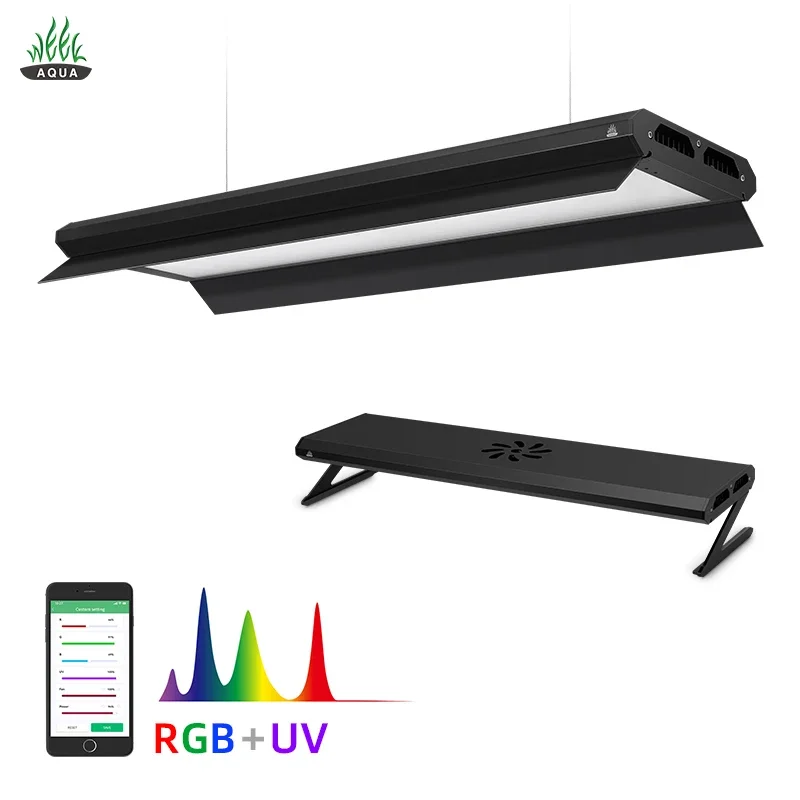 WEEK AQUA P Series APP Control RGB + UVA Полный спектр аквариумной лампы Аквариумные фонари для