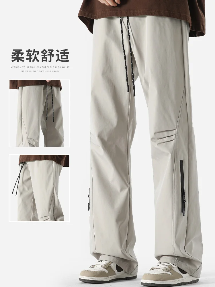 Zhenvis Functional Tactical Pants Men's Autumn and Winter Fleece-lined Outdoor Cargo 2024 New Casual