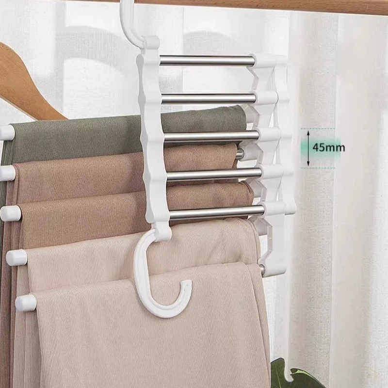 1 шт. волшебная вешалка для брюк органайзер хранения в шкафу многослойная