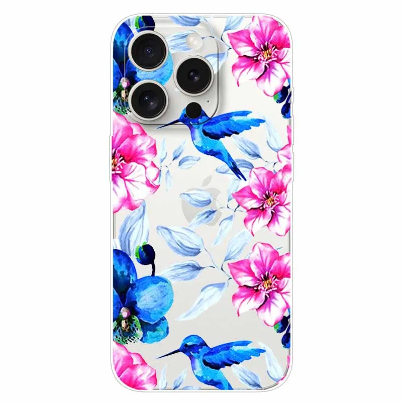 Чехол для iPhone 13 прозрачный силиконовый чехол из ТПУ с рисунком Mini Pro Max мягкие