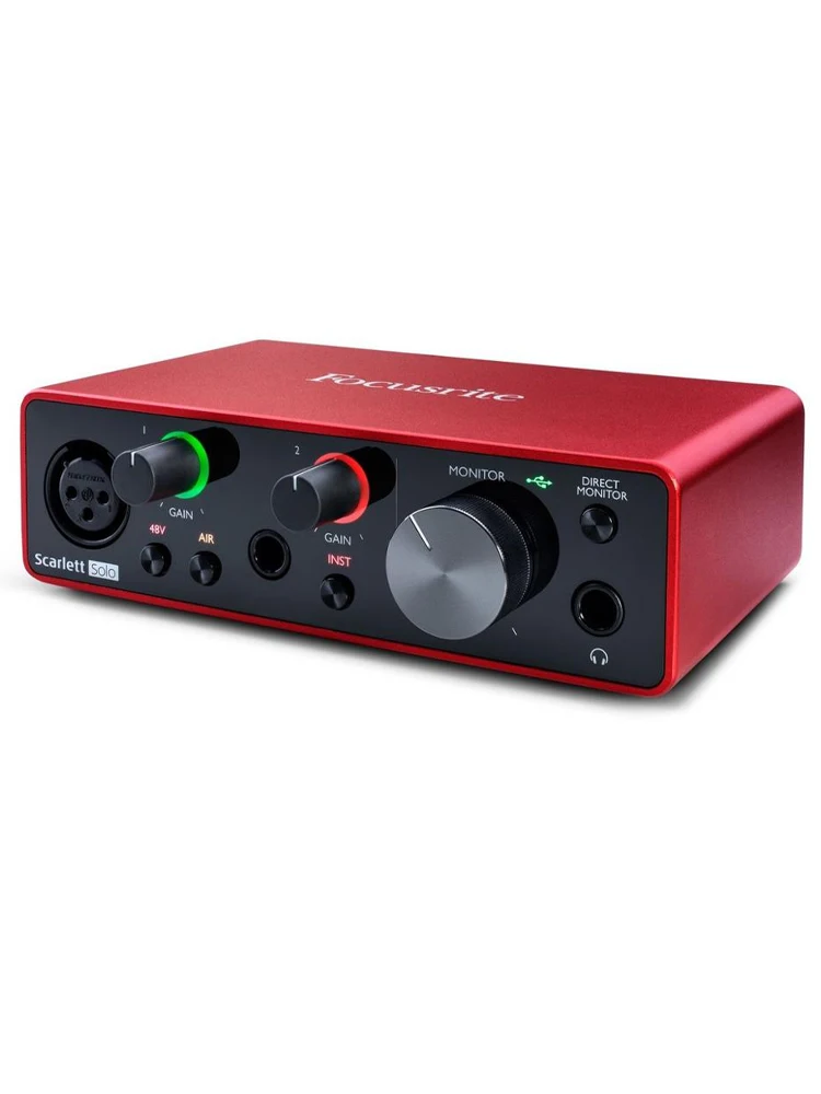 Focusrite Scarlett Solo 3-го поколения USB внешняя профессиональная живая запись Dubbing Arranging