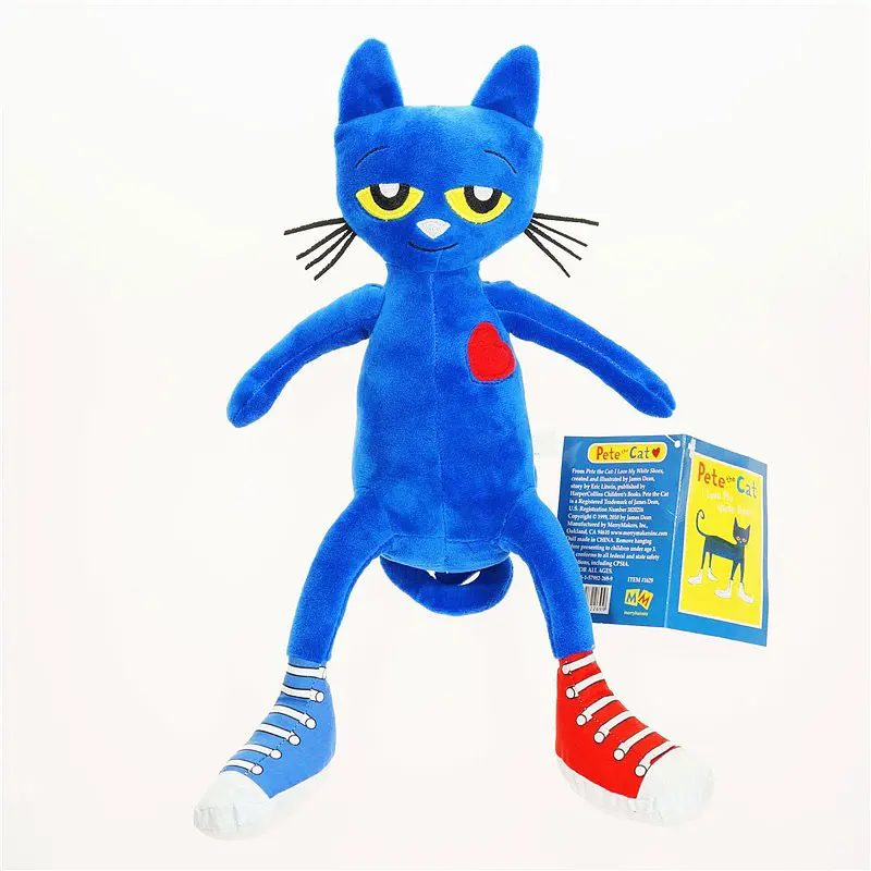 

Плюшевая кукла Pete the Cat, я люблю мою белую обувь, мягкая игрушка, 35 см