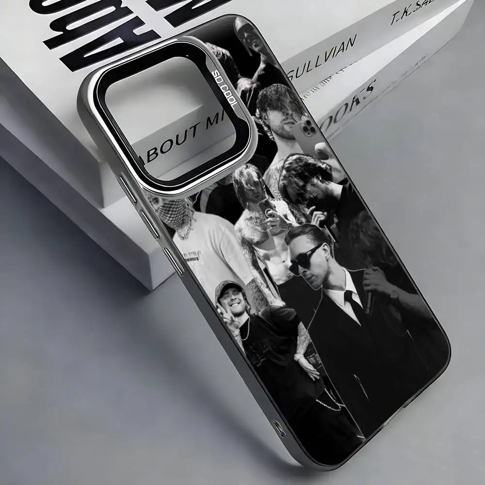 Фото Чехол для телефона E-Egor Creed Russian RAP с цветной серебристой задней панелью для iPhone 17 16 15 14 13 12 11 Plus Pro Max Plus №3