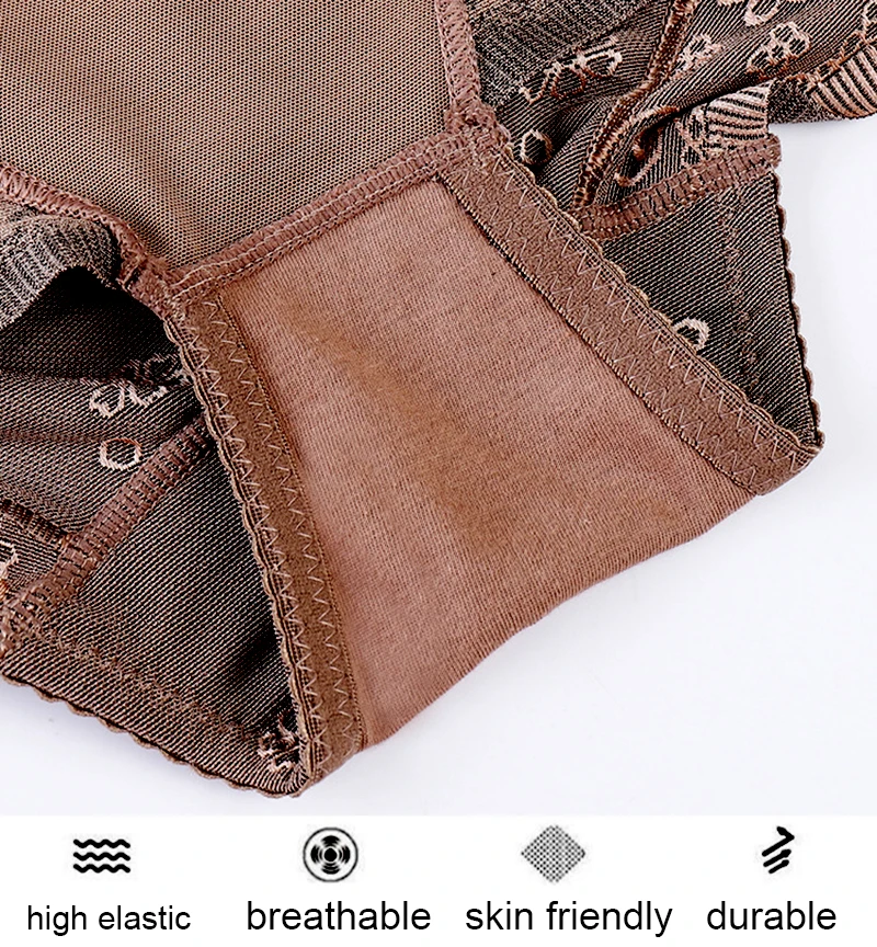 Утягивающие трусики соблазнительные кружевные с молнией Корректирующее платье