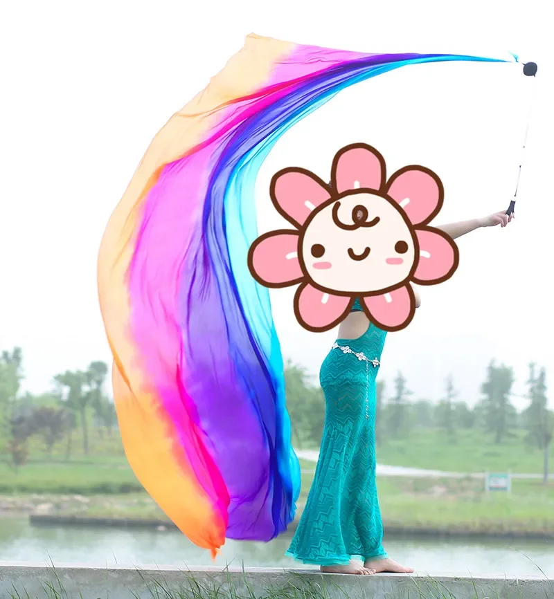 

Шелковая Фата для танца живота, 2,7 м x 0,9 м, 1 шт.