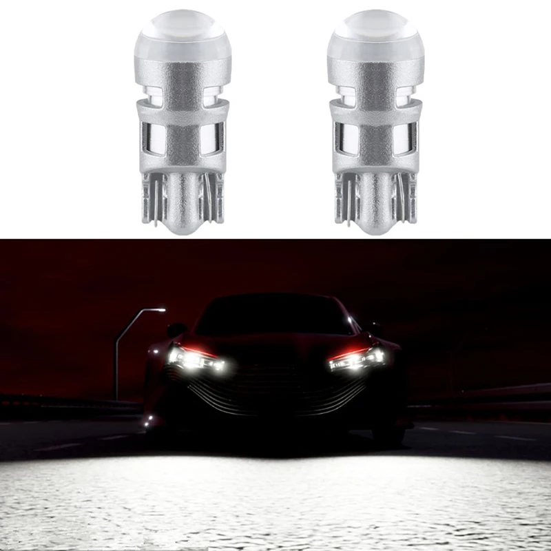 

2 шт., Автомобильные светодиодные лампы T10 W5W