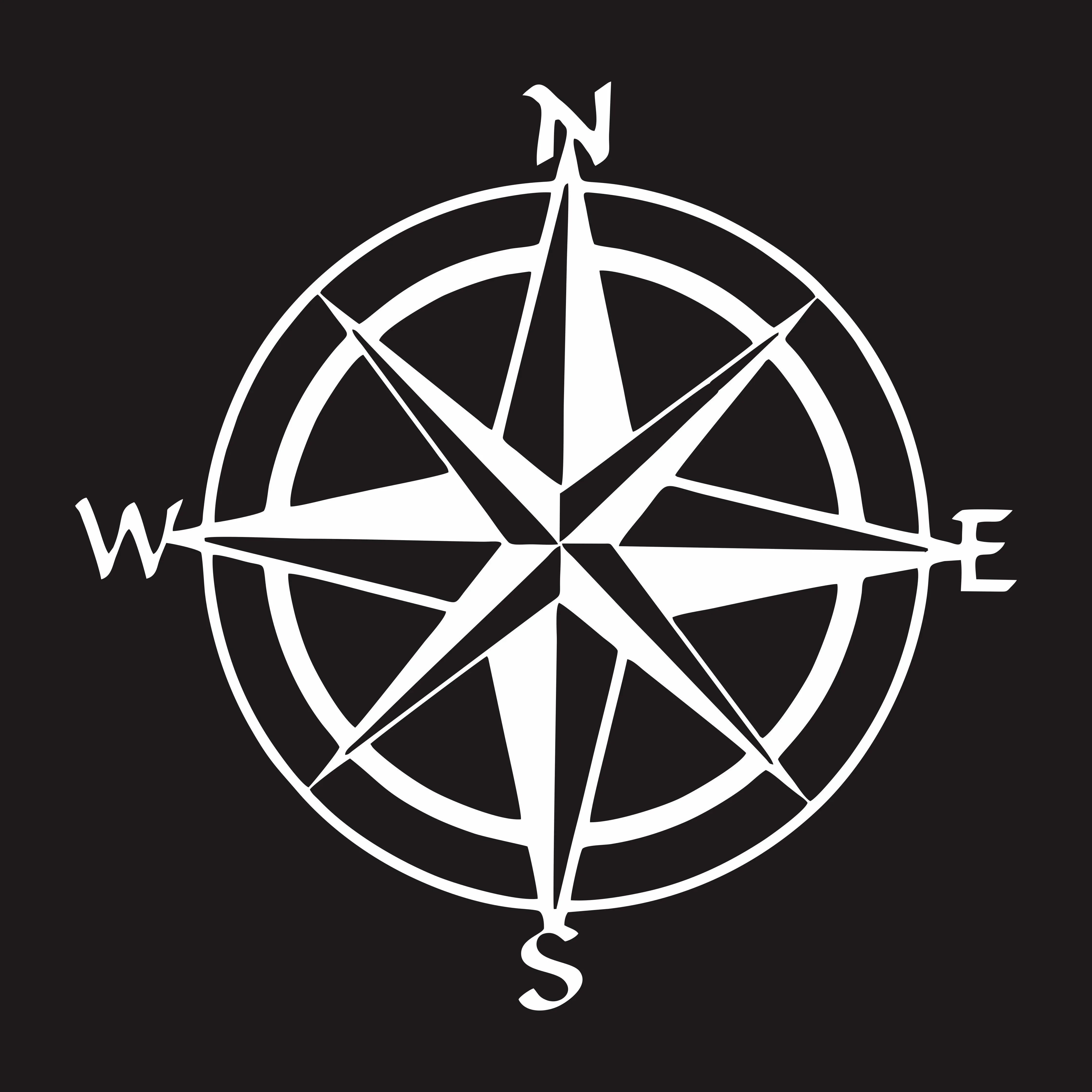 Личный Стайлинг автомобиля Открытый NSWE компас путешествия потерянный