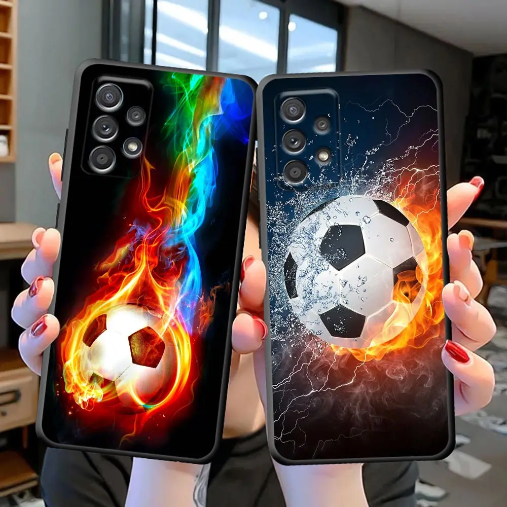 

Sport Football Soccer Ball Cover Phone Case For Samsung S7 S8 S9 S10 4G Lite S10e S20 S21 FE S22 Plus Ultra 5G Case Funda Coque