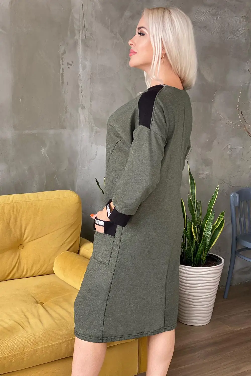 Платье жеское повседневное для дома и офиса