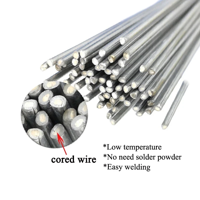 

Low Temperature Simple Welding Rods Easy Melt Aluminium Flux Cored Welding Electrodes Wire Solder For Aluminum