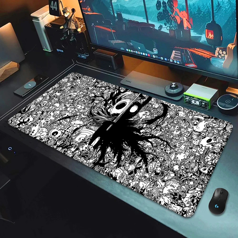 Фото Новый игровой коврик для мыши XXL Hollow Knight, коврик для клавиатуры и мыши для ноутбуков, нескользящий коврик для компьютера, крутые настольные коврики №5
