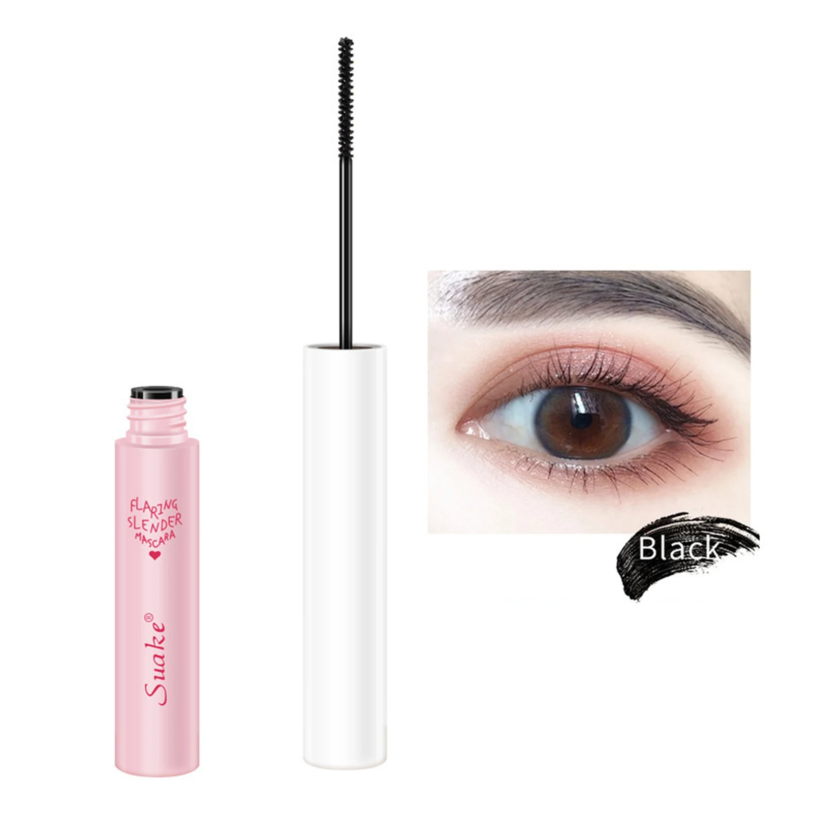 

Thick Curling Mascara Quick Dry Non-blooming Slender Brush Head Waterproof Sweatproof Smudge-proof Eyelash Extension Volume