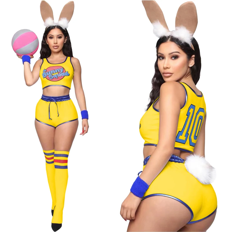 Hottie Bunny Cheerleader костюм команды школьная форма для спортивных соревнований девочек