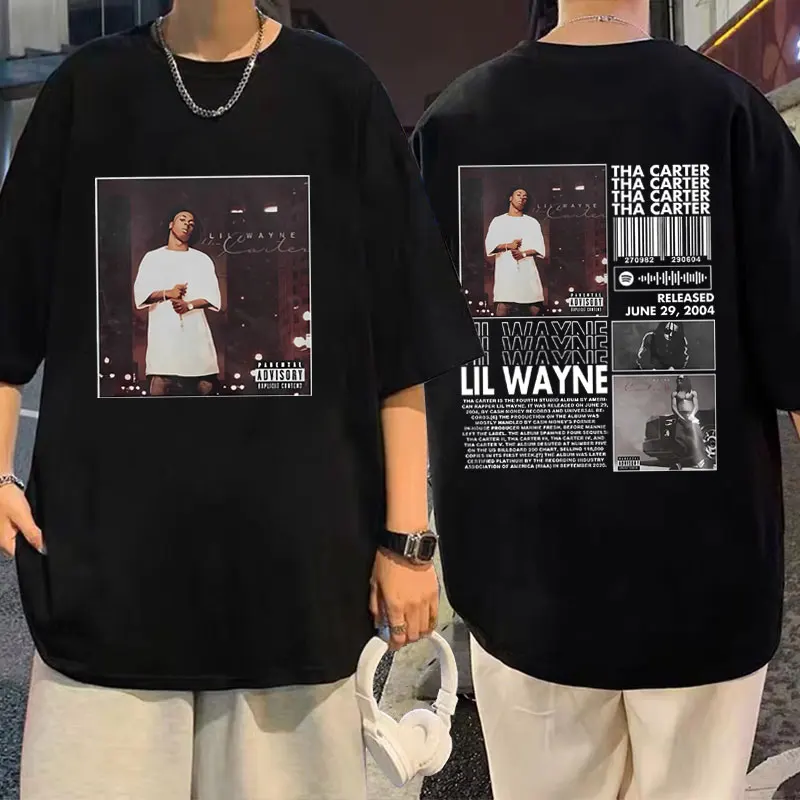 

Rapper Lil Wayne Tha Carter Graphic T Shirts Men's Hip Hop Punk T-shirt Summer Men Women Fashion Streetwear Male Loose Tshirt